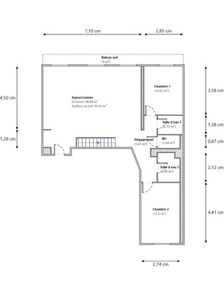 Winter Immobilier - Appartement - Nice - Musiciens - Nice - plan