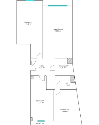 Winter Immobilier - Appartement - Nice - Fleurs Gambetta - Nice - plan