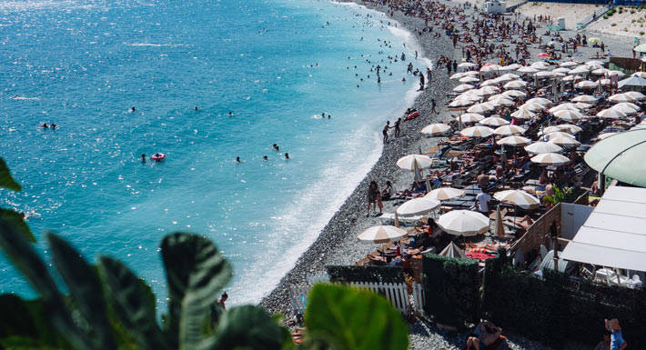 Winter Immobilier - Tourisme à Nice - La plage du Carras - plage-du-carras