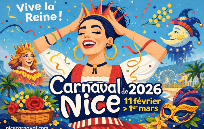 Winter Immobilier - туризм в Ницце - Карнавал в Ницце 2026: «Да здравствует Королева!» - ChatGPT_Image_18_déc._2025_à_15_32_14